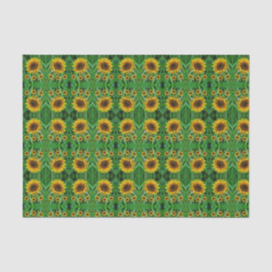 Mousseline Papier de tissu décoratif Tournesol