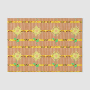 Mousseline Papier de tissu décoratif Tournesol