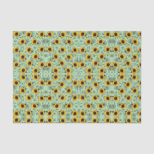 Mousseline Papier de tissu décoratif Tournesol