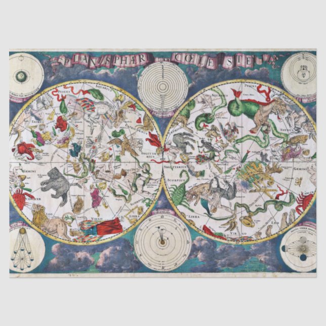 Mousseline Papier de tissu du tableau des étoiles (Recto)