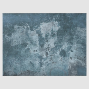 Mousseline papier de tissu en ciment bleu
