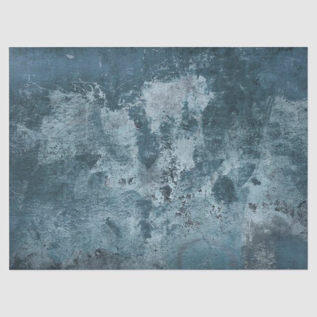 Mousseline papier de tissu en ciment bleu (Recto)