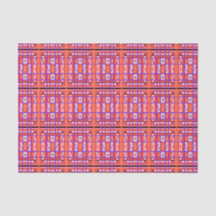 Mousseline papier de tissu en plaid