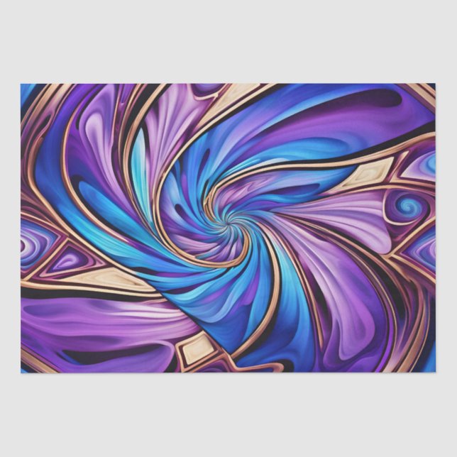 Mousseline papier de tissu en spirale vive (Recto)