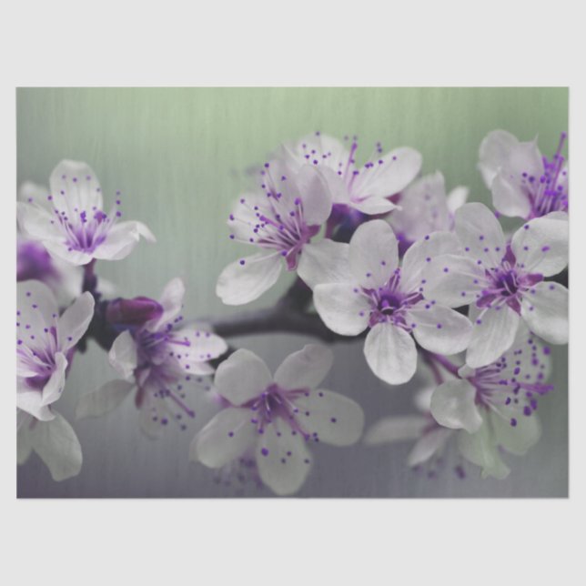 Mousseline papier de tissu fleur (Recto)