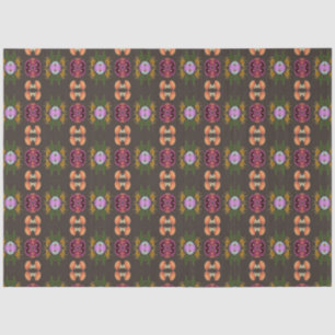 Mousseline papier de tissu floral halloween