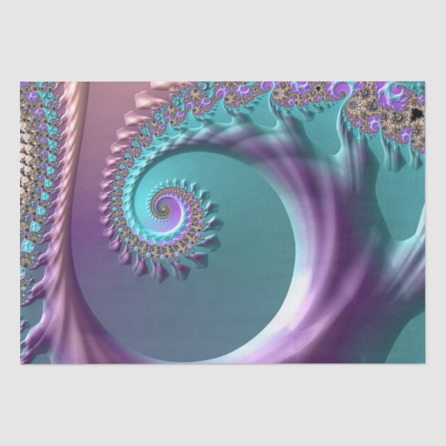 Mousseline papier de tissu fractal du ressort (Recto)