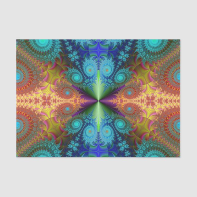 Mousseline papier de tissu fractal en spirale (Recto)