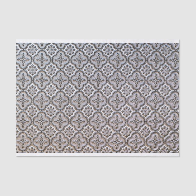 Mousseline papier de tissu gothique baroque (Recto)