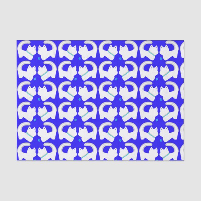 Mousseline Papier de tissu Hanoukka pour chat mou (Recto)
