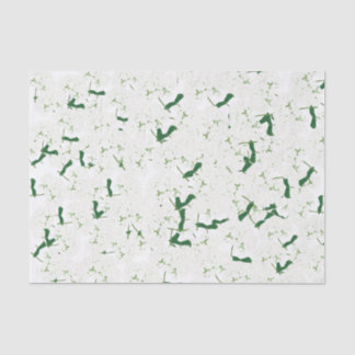 Mousseline Papier de tissu hydrangée blanc