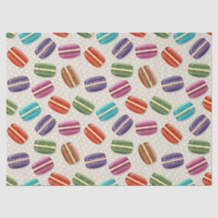 Mousseline papier de tissu macarons