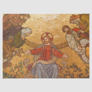 Mousseline papier de tissu mosaïque jésus