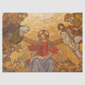 Mousseline papier de tissu mosaïque jésus