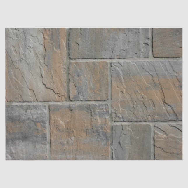 Mousseline papier de tissu mural en brique (Recto)