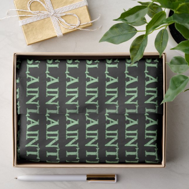 Mousseline Papier de tissu noir Slainte (Cadeau)