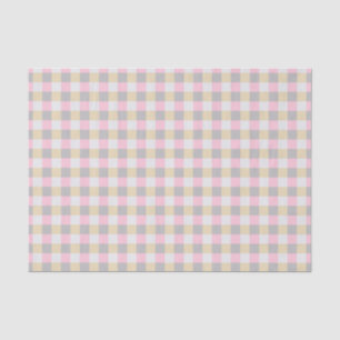 Mousseline Papier de Tissu Pâté En vichy