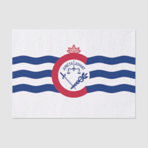 Mousseline Papier de tissu patriotique avec drapeau de Cincin