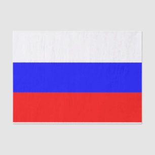 Mousseline Papier de tissu patriotique avec drapeau de la Rus