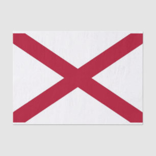 Mousseline Papier de tissu patriotique avec drapeau de l'Alab