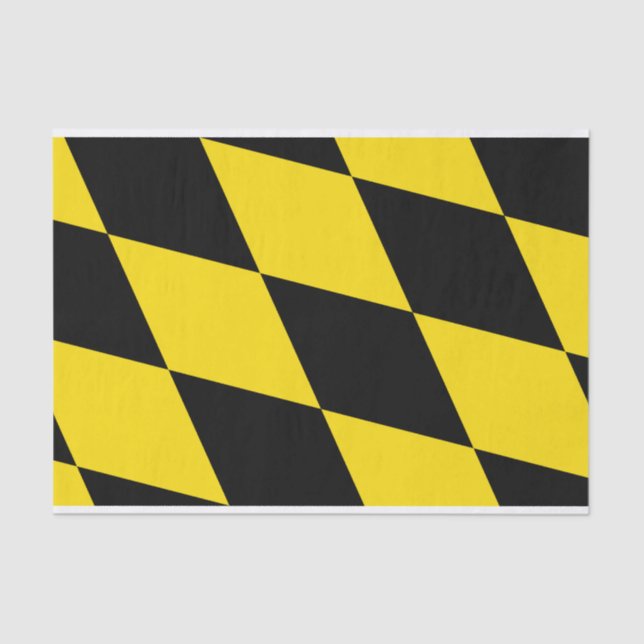 Mousseline Papier de tissu patriotique avec drapeau de Munich (Recto)