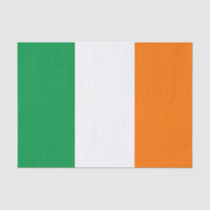 Mousseline Papier de tissu patriotique avec drapeau d'Irlande