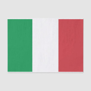 Mousseline Papier de tissu patriotique avec drapeau d'Italie