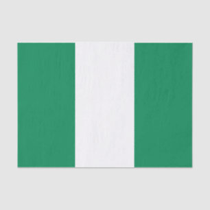Mousseline Papier de tissu patriotique avec drapeau du Nigeri