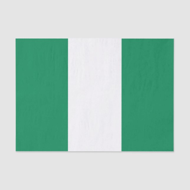Mousseline Papier de tissu patriotique avec drapeau du Nigeri (Recto)