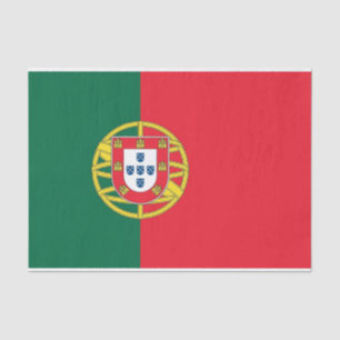 Mousseline Papier de tissu patriotique avec drapeau du Portug