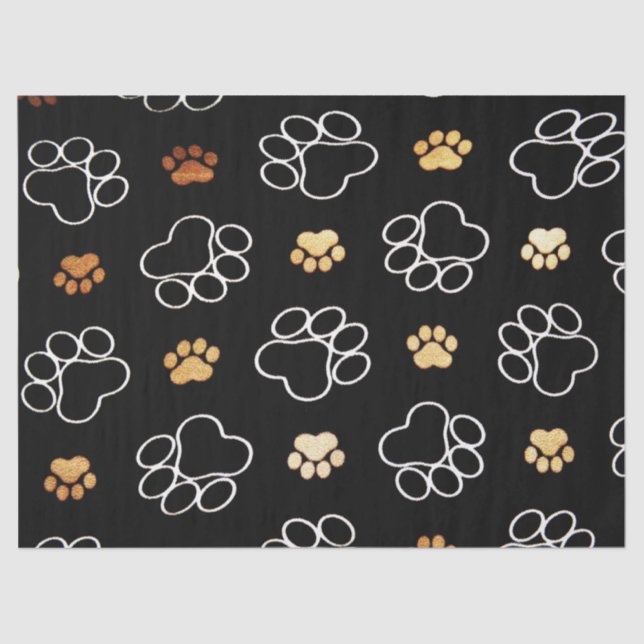 Mousseline papier de tissu pour chien (Recto)