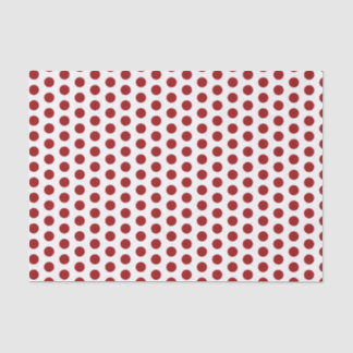 Mousseline Papier de tissu Red Polka Dot