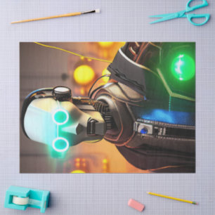Mousseline Papier de tissu Robot 2