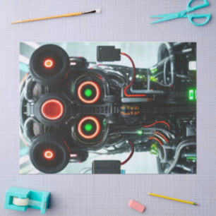 Mousseline Papier de tissu Robot 5