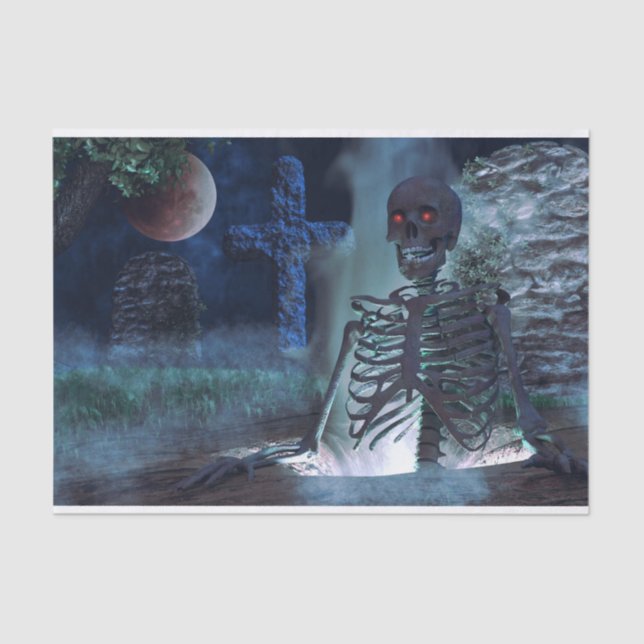 Mousseline papier de tissu squelette (Recto)