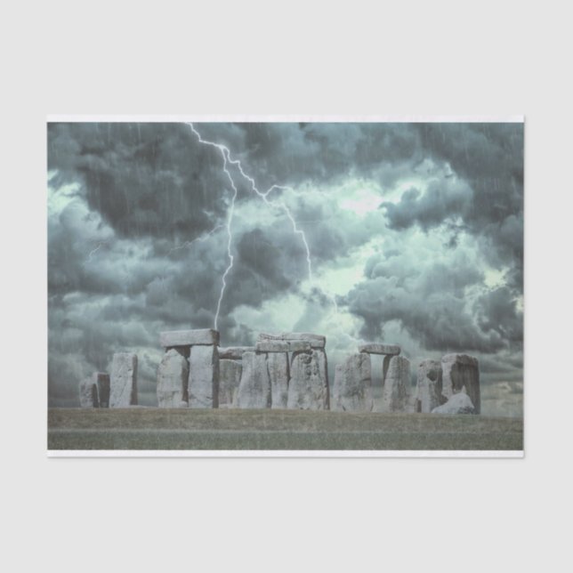 Mousseline papier de tissu stonehenge (Recto)