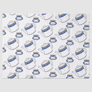 Mousseline papier de tissu temps thé