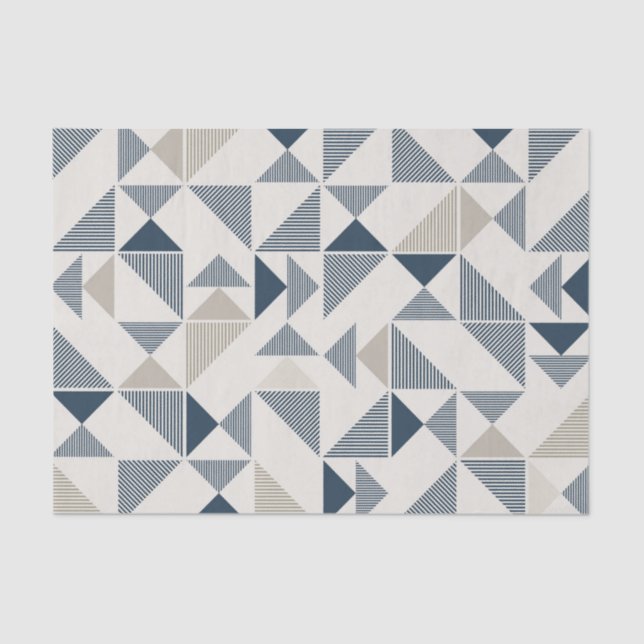 Mousseline papier de tissu triangle moderne (Recto)