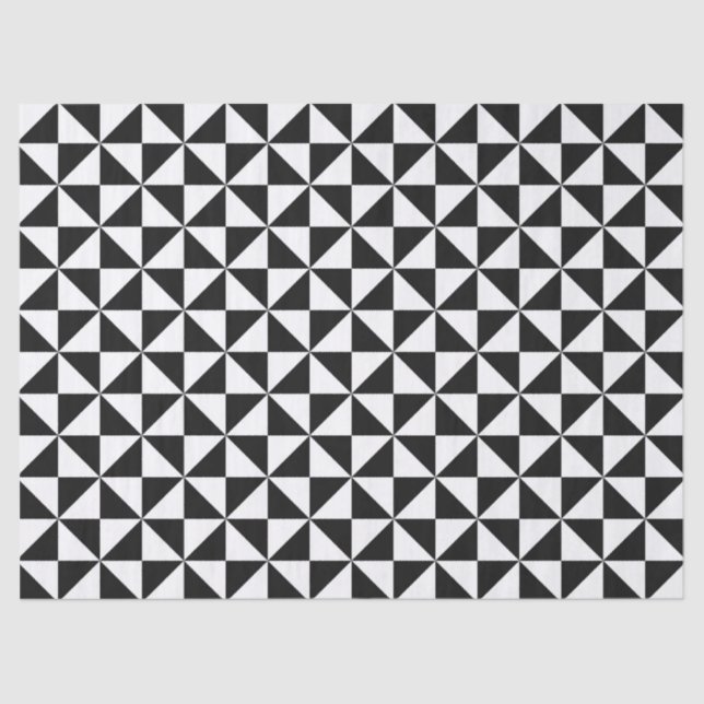 Mousseline papier de tissu triangulaire géométrique (Recto)