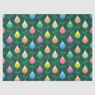 Mousseline papier de tissu tulipe de jardin