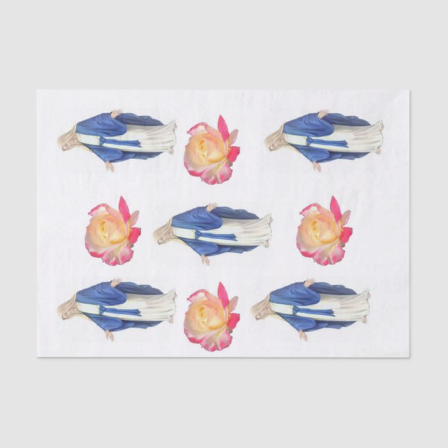 Mousseline Papier de tissu Virgin Mary (Recto)