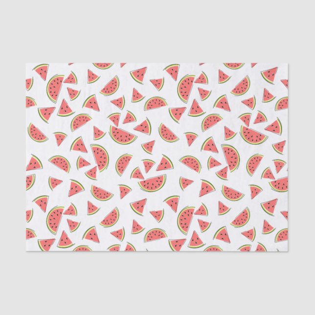 Mousseline Papier de tissu Watermelon Multi (Recto)