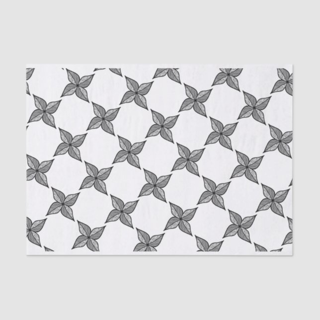 Mousseline Papier de tissus à feuilles (Recto)