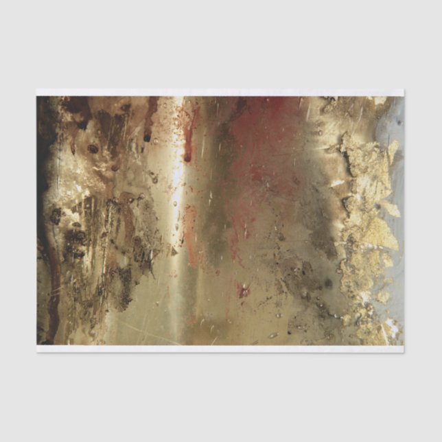 Mousseline Papier de tissus à grains dorés (Recto)