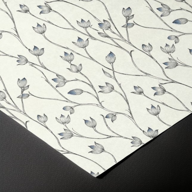 Mousseline Papier de tissus à motif floral clair (Créateur téléchargé)