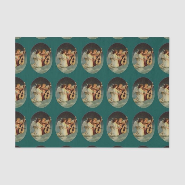 Mousseline Papier de tissus Angel Children (Recto)