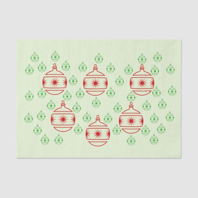 Mousseline Papier de tissus - Arbre rond Ornements (Recto)