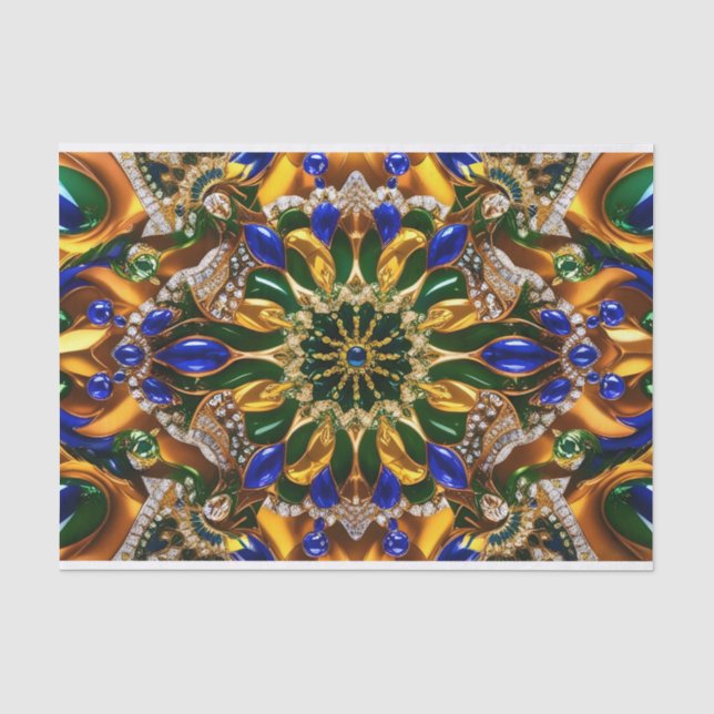 Mousseline Papier de tissus avec conception de couleurs brési (Recto)