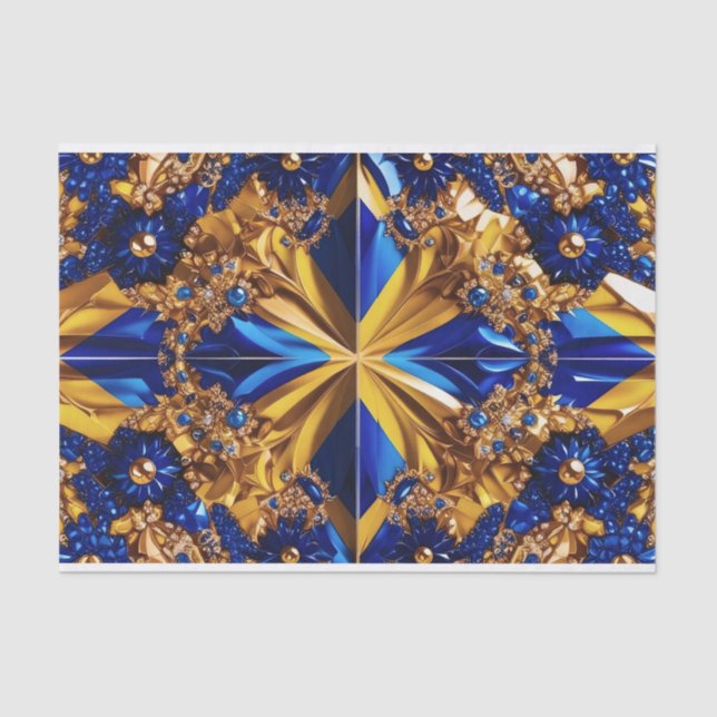 Mousseline Papier de tissus avec conception de couleurs Suède (Recto)