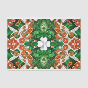 Mousseline Papier de tissus avec design de couleurs Irlande